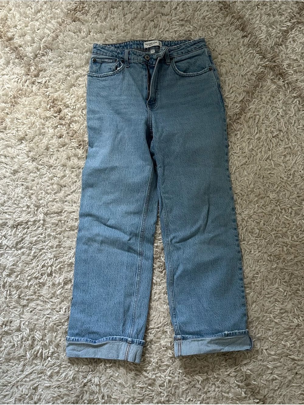 Abercrombie & Fitch Light Blue Boyfriend Jeans